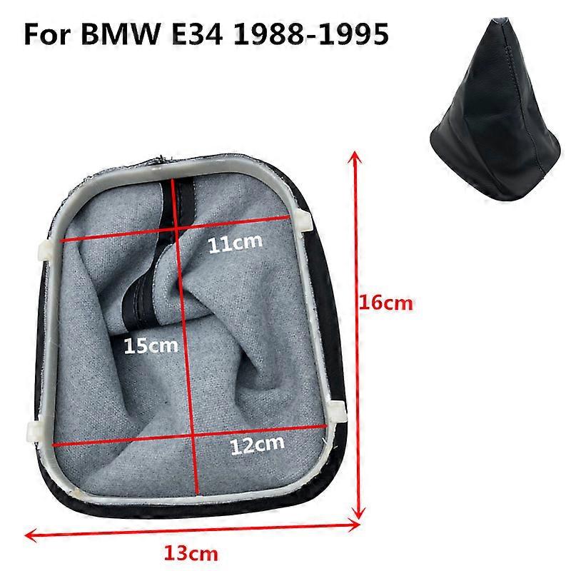 Leather Manual Gear Shift Knob Lever Shifter Gaiter Boot Cover Case For BMW E36 3 Series E30 E34 E39 E81 E82 E87 E88
