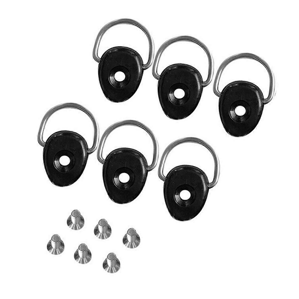 10PCS Durable Kayak Paddle Buckle Functional 304 Stainless Steel D Ring Boat Tie Down Loop Shackle Fitting Buckle