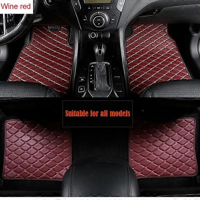 Universal leather car floor mat for GMC Sierra Yukon Auto seat covers car inside parts styling carpet