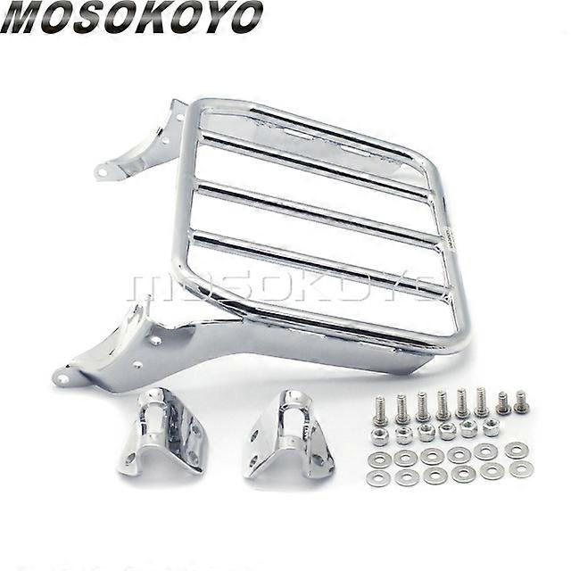Motorcycle Sissy Bar Luggage Rack w/ Docking Hardware Kit For Harley Fat Boy Breakout 114 FLFB FXBR FXBRS FLFBS Rear Support