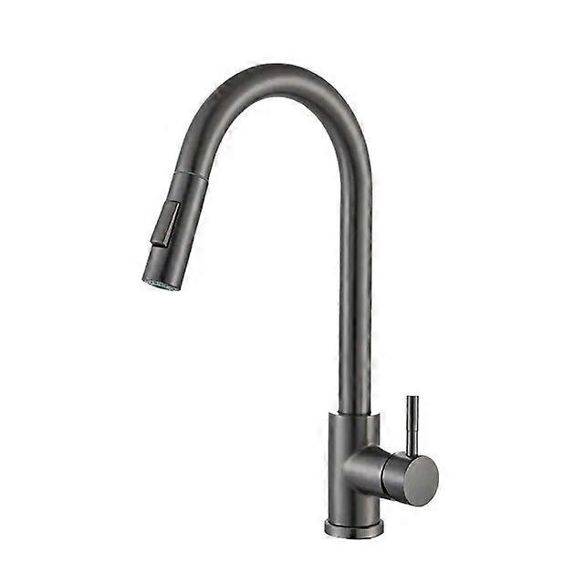 Kitchen Faucet Brushed Gold Pull Out Kitchen Sink Water Tap Single Handle Mixer Tap 360 Rotation Kitchen Shower Faucet