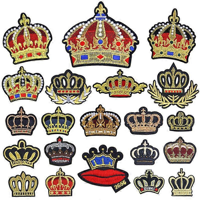 21pcs-Golden Line crown super thin crown series sticker