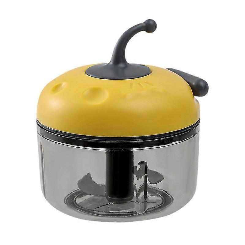 Manual Garlic Chopper with Garlic Peeler Set for Kitchen,Hand Food Processor with Pull String for Vegetable,Mini Garlic Chopper Mincer