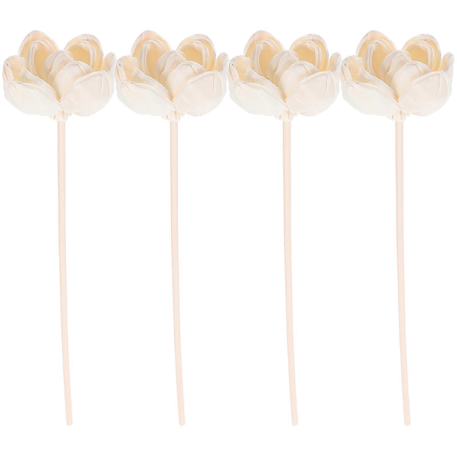 4pcs Artificial Simulation Flower DIY Decoration Aromatherapy Flower Diffusers Fragrance Diffusers