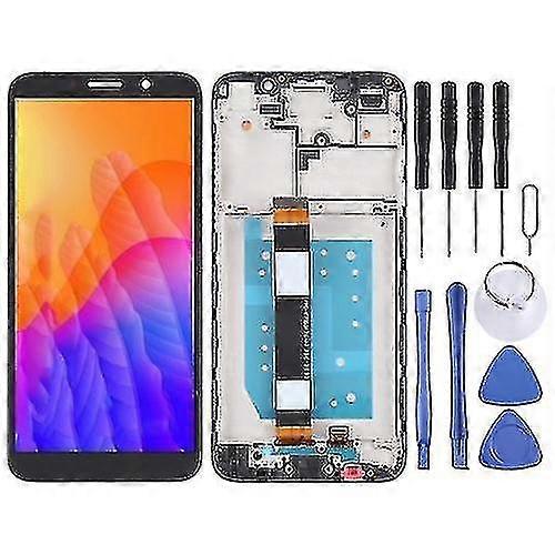 Huawei Y5p Lcd Screen And Digitizer Complete Assembly (with Frame) (black)