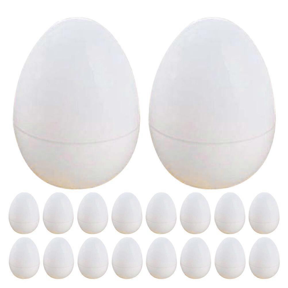 30pcs Fake Chicken Eggs Small Artificial Openable Eggs Simulation Eggs Easter Fake Egg Decorations