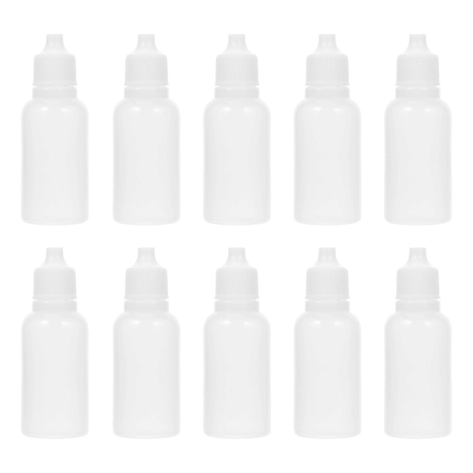 50pcs Portable Empty Eye Liquid Bottle 20ml Refillable Dropper Dispenser