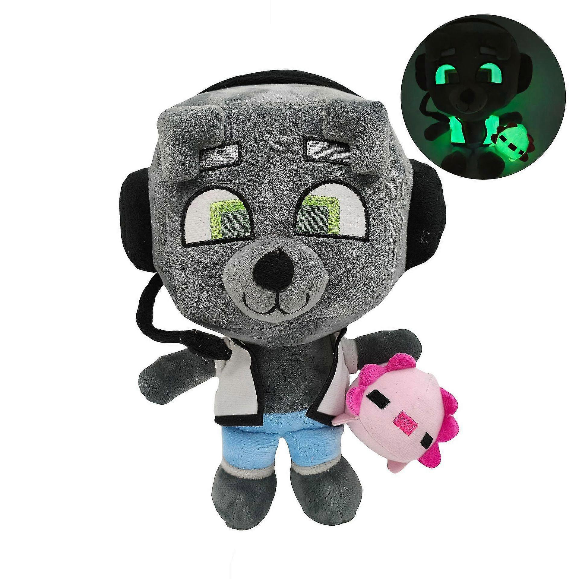 Bobicraft Gitd Wolf Plüsch Leuchtplüsch Plüsch Plüsch Puppe Puppe Puppe