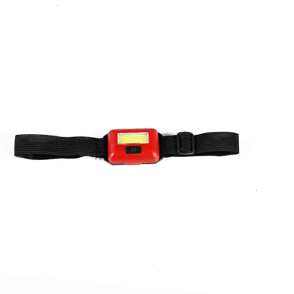 Mini LED Headlamp for Outdoor Camping and Hiking with COB Soft Light and Durable Polyester Strap - (Battery Not Included, Black)