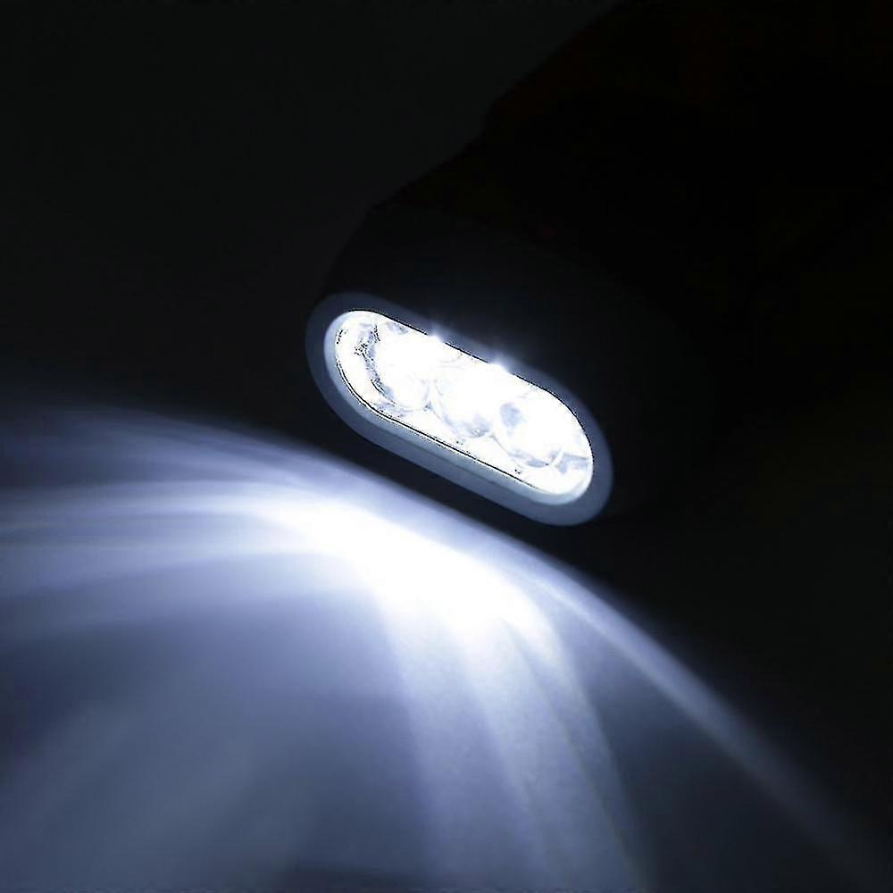 Plastic Torch Wind Up Hand Press Rechargeable Torch 3 Led Camp Flashlight Small