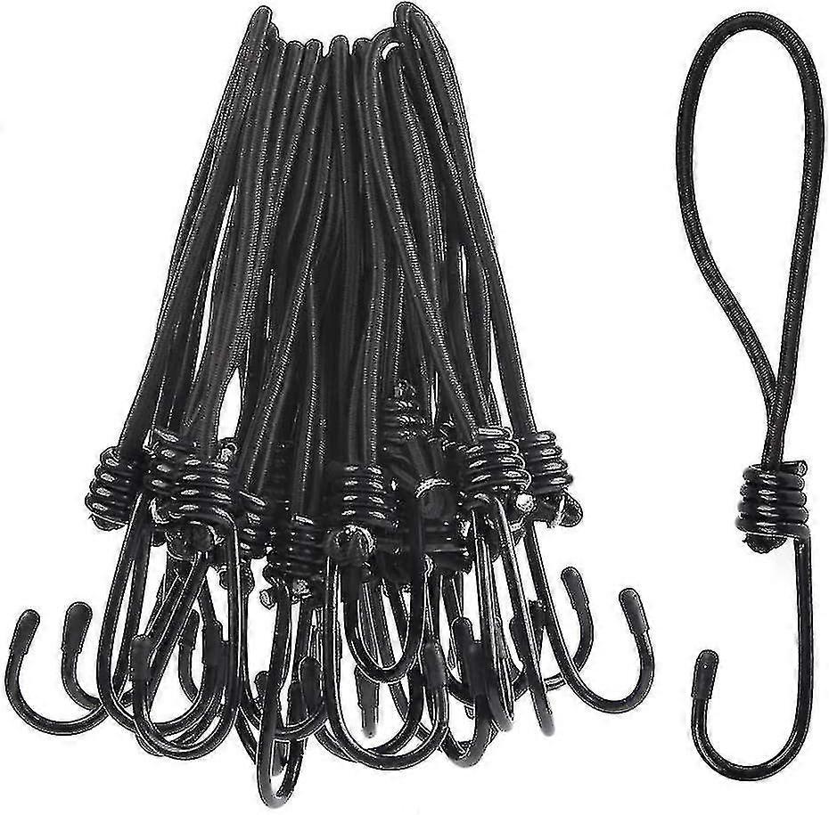 25pcs Of Extendable Hooks, Tension Rubber With Hooks, Expansion Loops, Tent Rubbers, Tarp Tensioners, Expansion Brackets