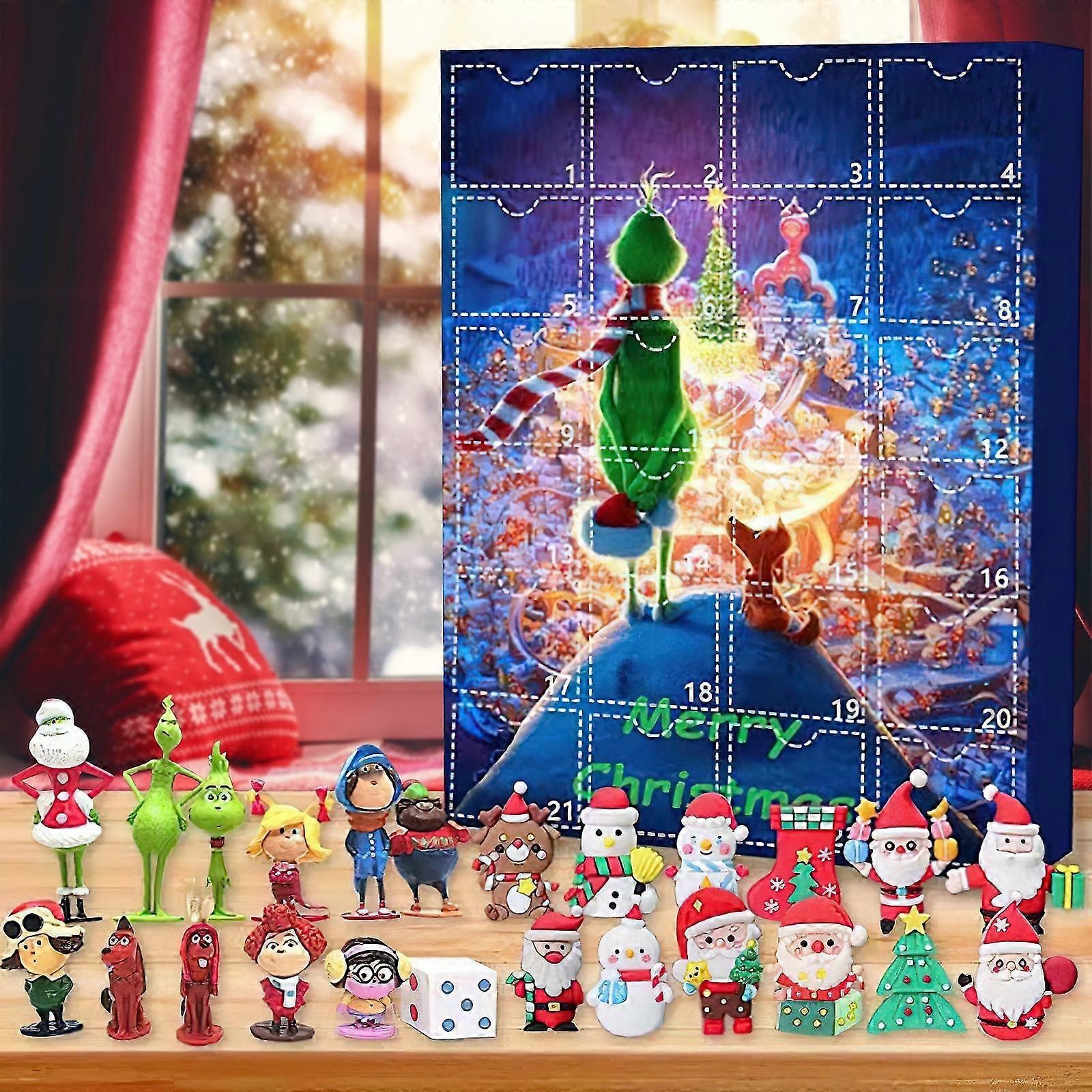 Christmas Blind Box Advent Calendar Christmas Figures Calendar Toy Countdown Calendar 24 Days Blind Box