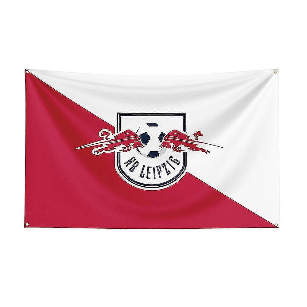 Dekor için Güzel Doğmuş 3x5 Rb Leipzig Bayrağı Polyester Baskılı Yarış Spor Afişi