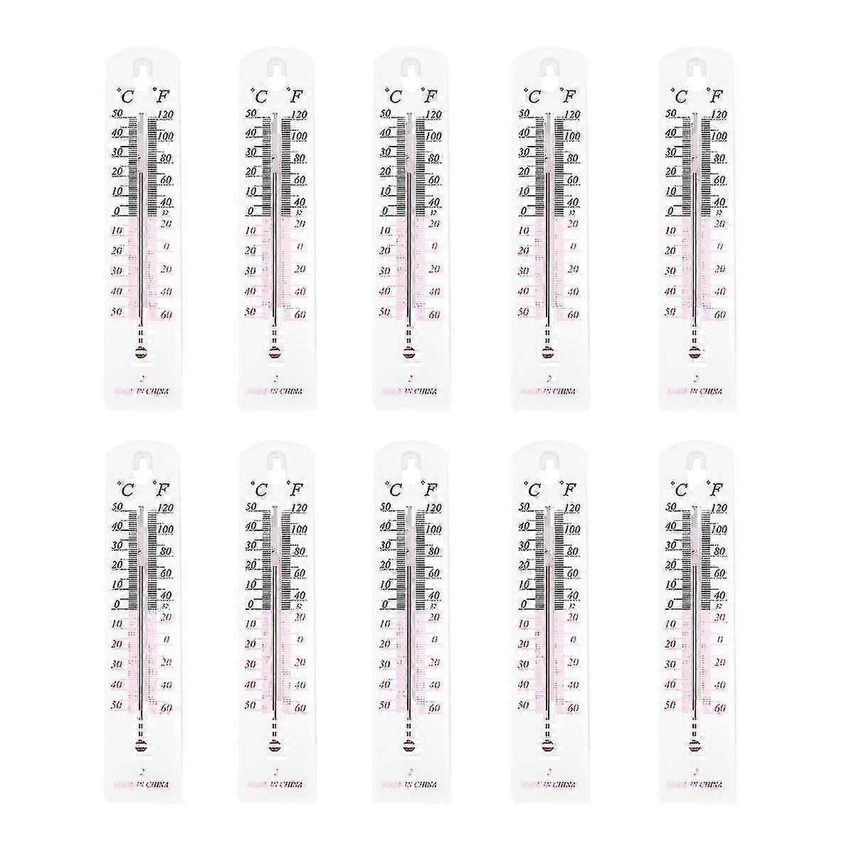 10pcs/set Indoor Thermometer Use Accurate Celsius Fahrenheit Display Thermometer U