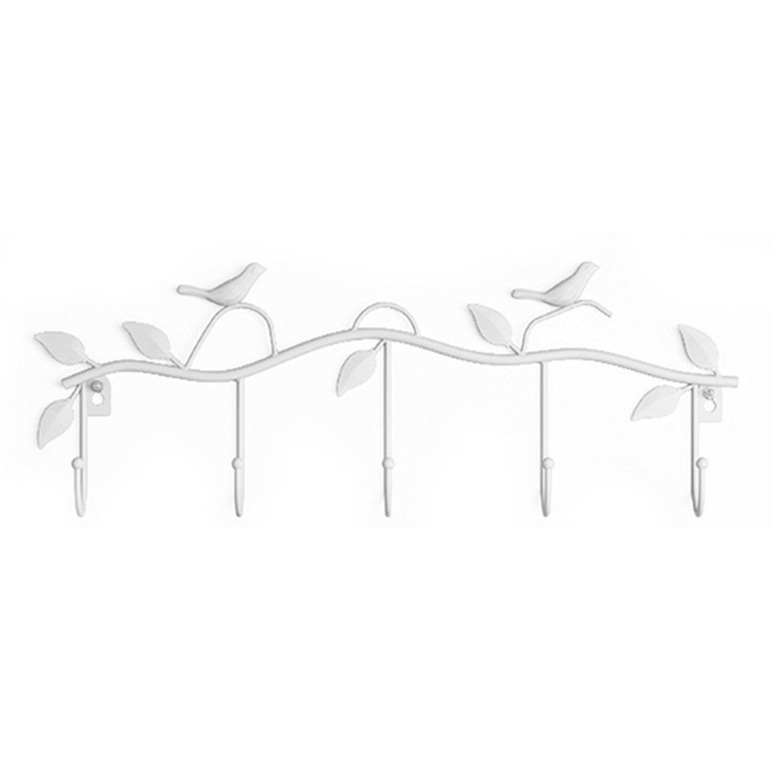 Birds Metal Wall Coat Rack And Hat Rack Multi-function Mounted Hook Hangers