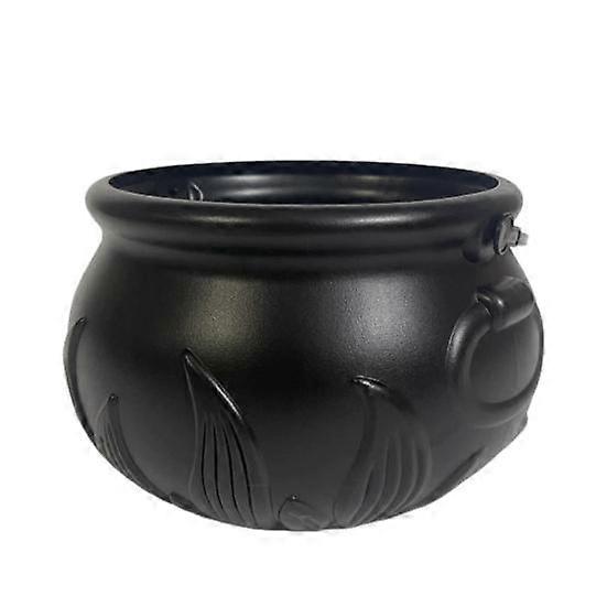 Halloween Candy Bucket with Handle Multifunctional Halloween Treats Holder Retro Candy Cauldron