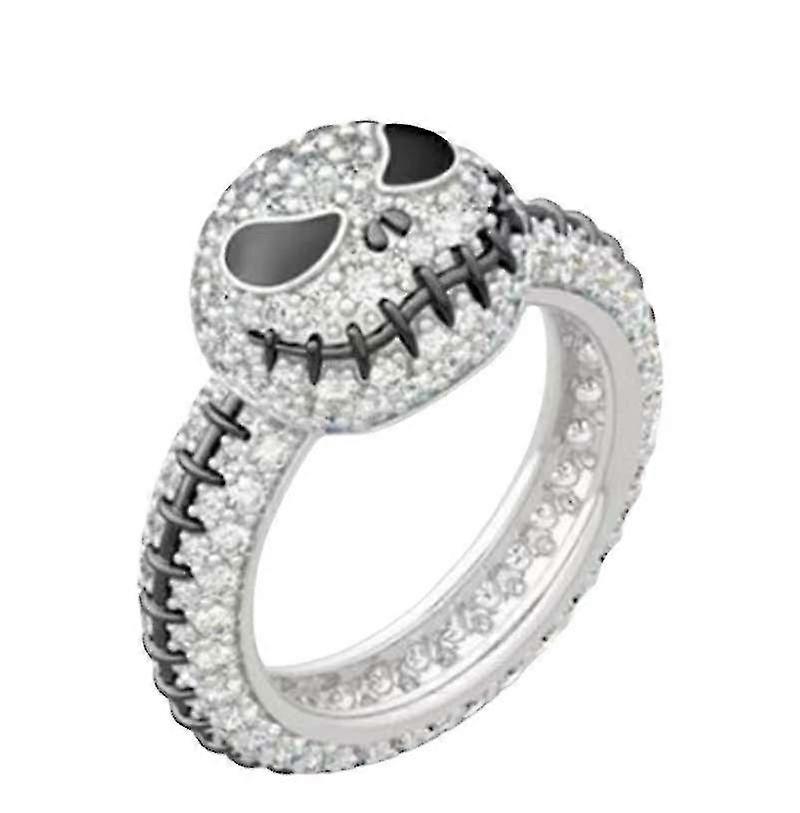 Halloween Jack-O-Lantern Skull Ring, Cr6283 Two-Color