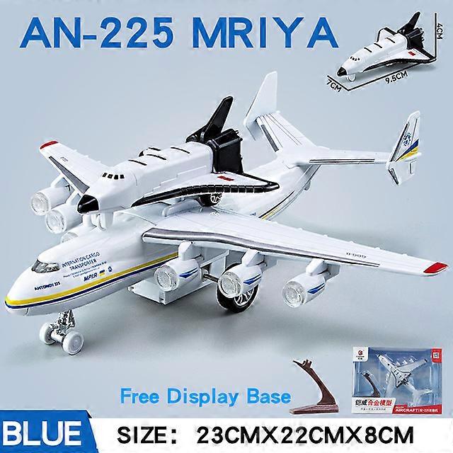 Scale 1:365 Soviet Union Antonov An-225 Mriya Transport Plane Diecast Model Metal Aircraft Collection Sound & Light Toy For Kids