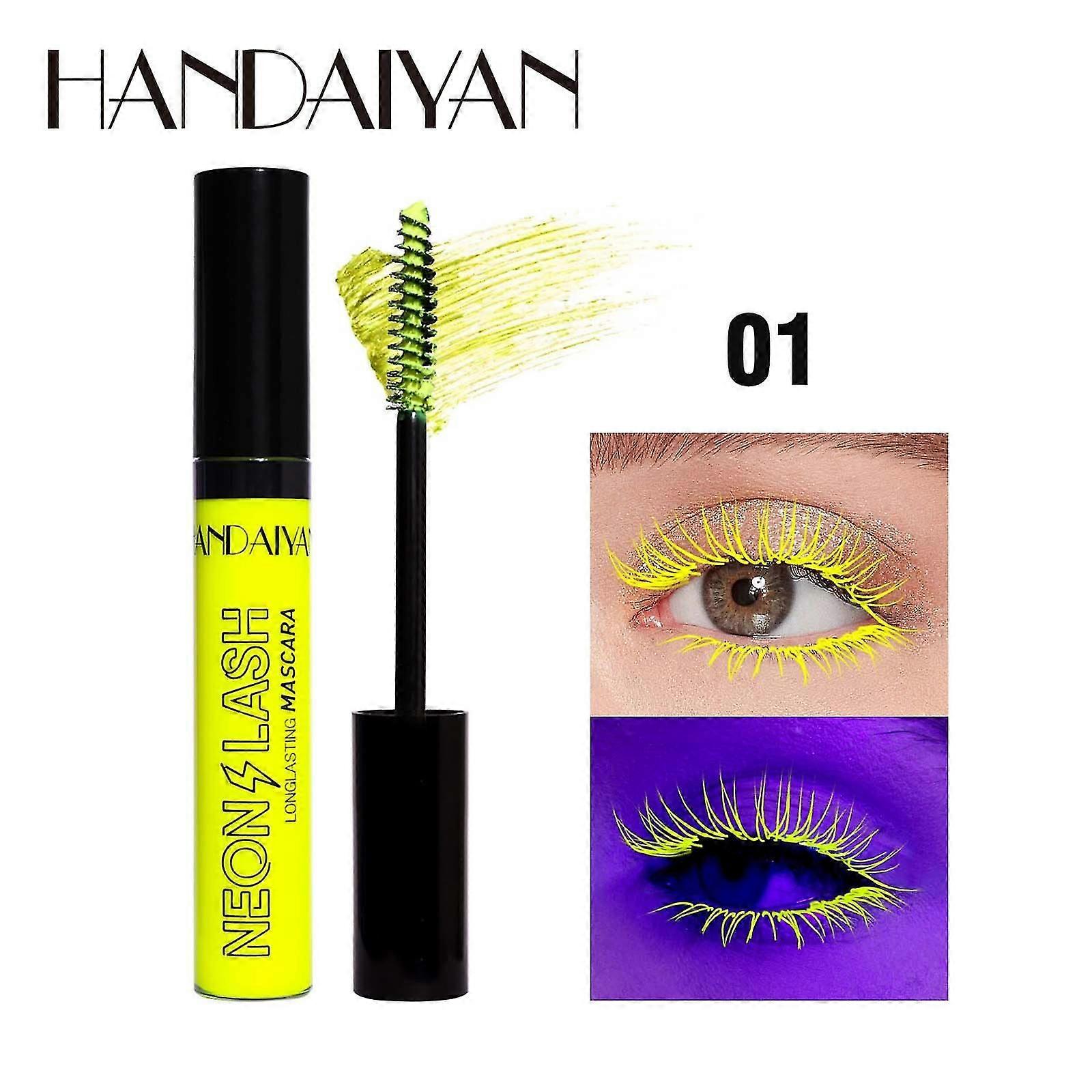 Fluorescent Yeux Noir, Coloré, Mince, Imperméable Et Longue Durée, 9ml