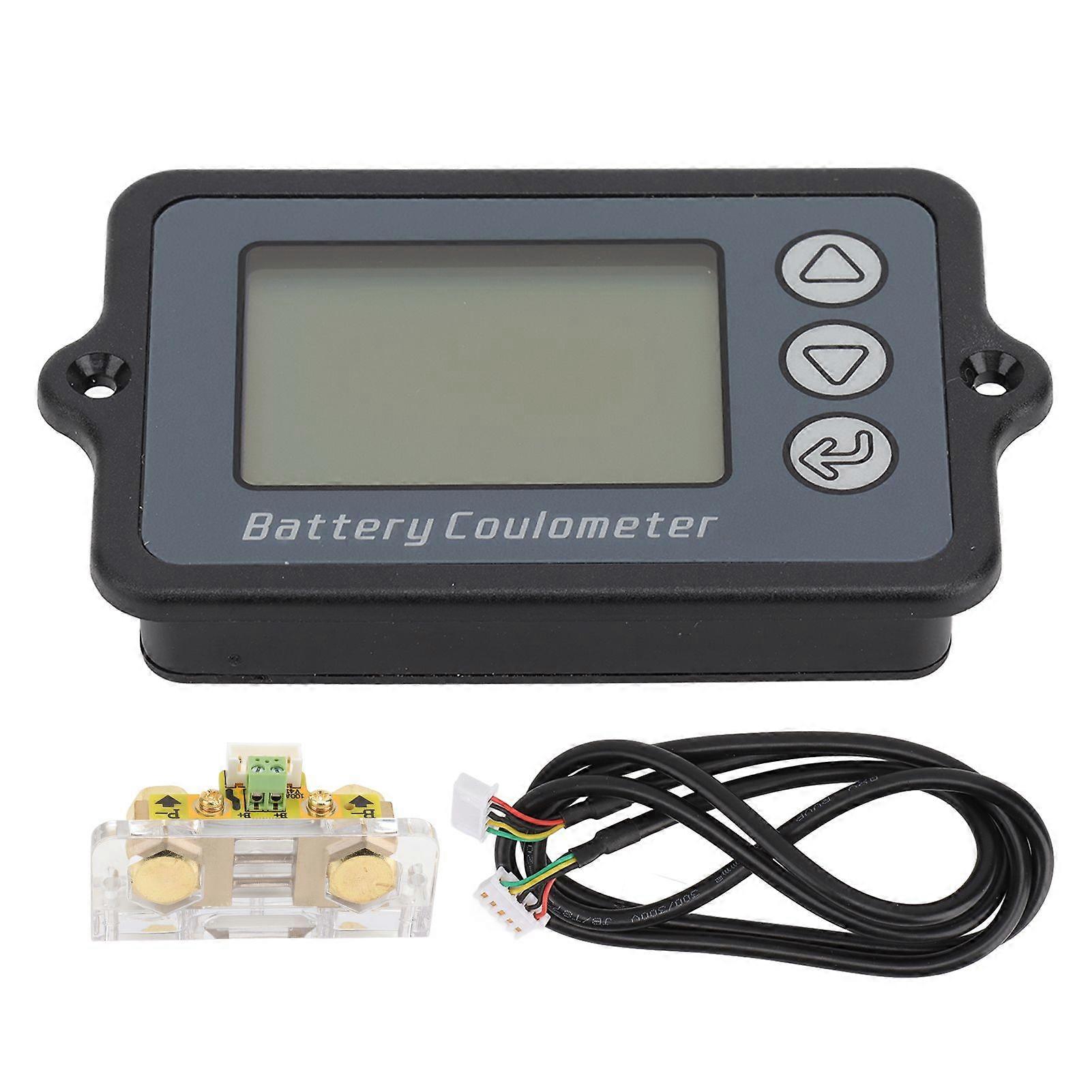Battery Monitor ABS Housing Waterproof Portable Multifunctional Battery Voltage Meter for Testing 8-120V 100A(0-150A)