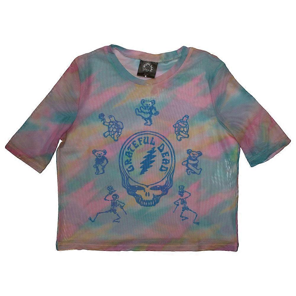 Grateful Dead Dead Egyptian Slash Mesh Crop Top