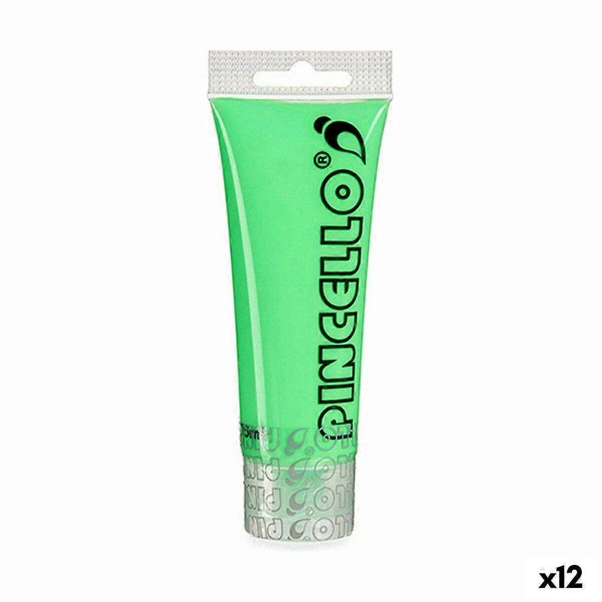 Peinture acrylique Pincello Neon Green 75 ml (12 unités)