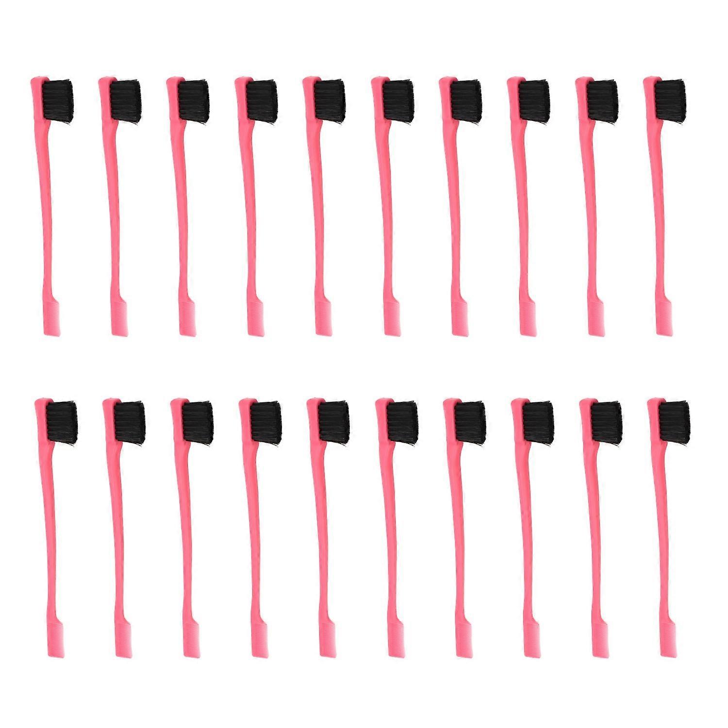 20pcs Eyebrow Brush Comb Double Head Ergonomic Design Portable Small Brow Brush for Eyelash Messy Ha