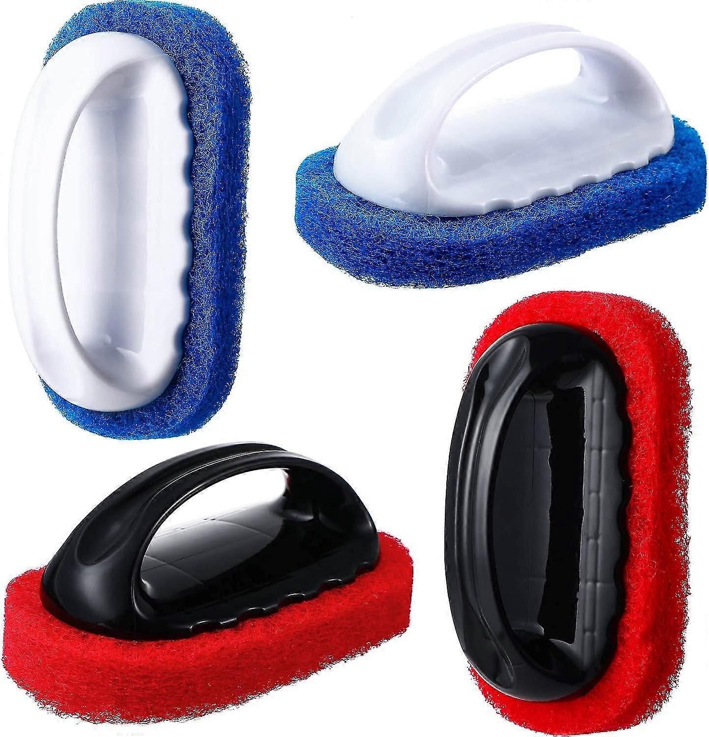4 Gommages De Nettoyage Avec Kit De Poigne Brosse De Tampon De Polissage, Brosse En Te, Brosse De Nettoyage De Tampon D'usure, Utilis Pour Le Poliss