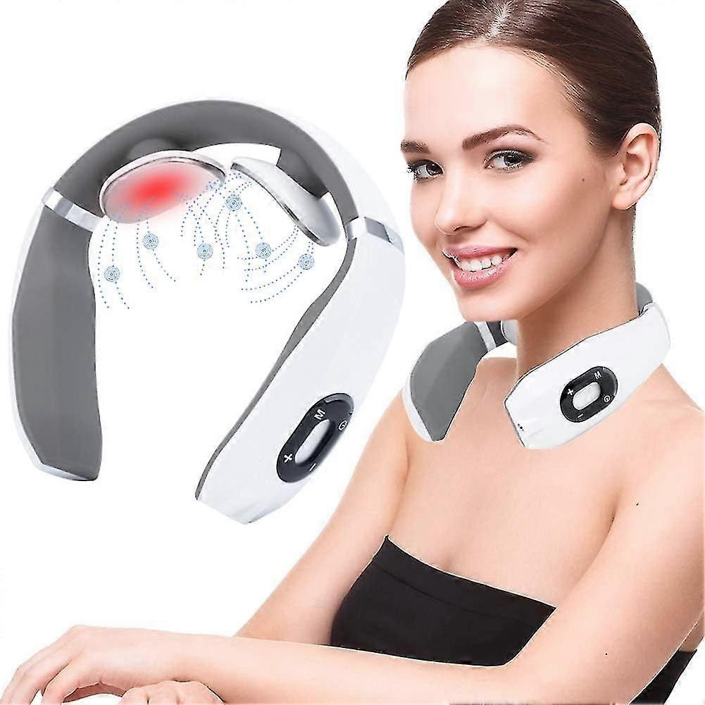 Electric Pulse Neck Massager With Heating Function - Smart Neck Massager For Home