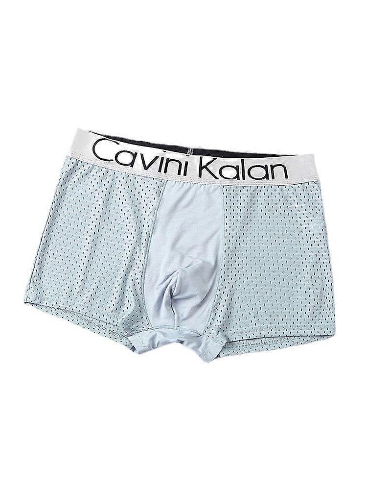 Mens Mesh Modal Breathable Thin Letter Elastic Waist 4pcs Home Boxers Briefs