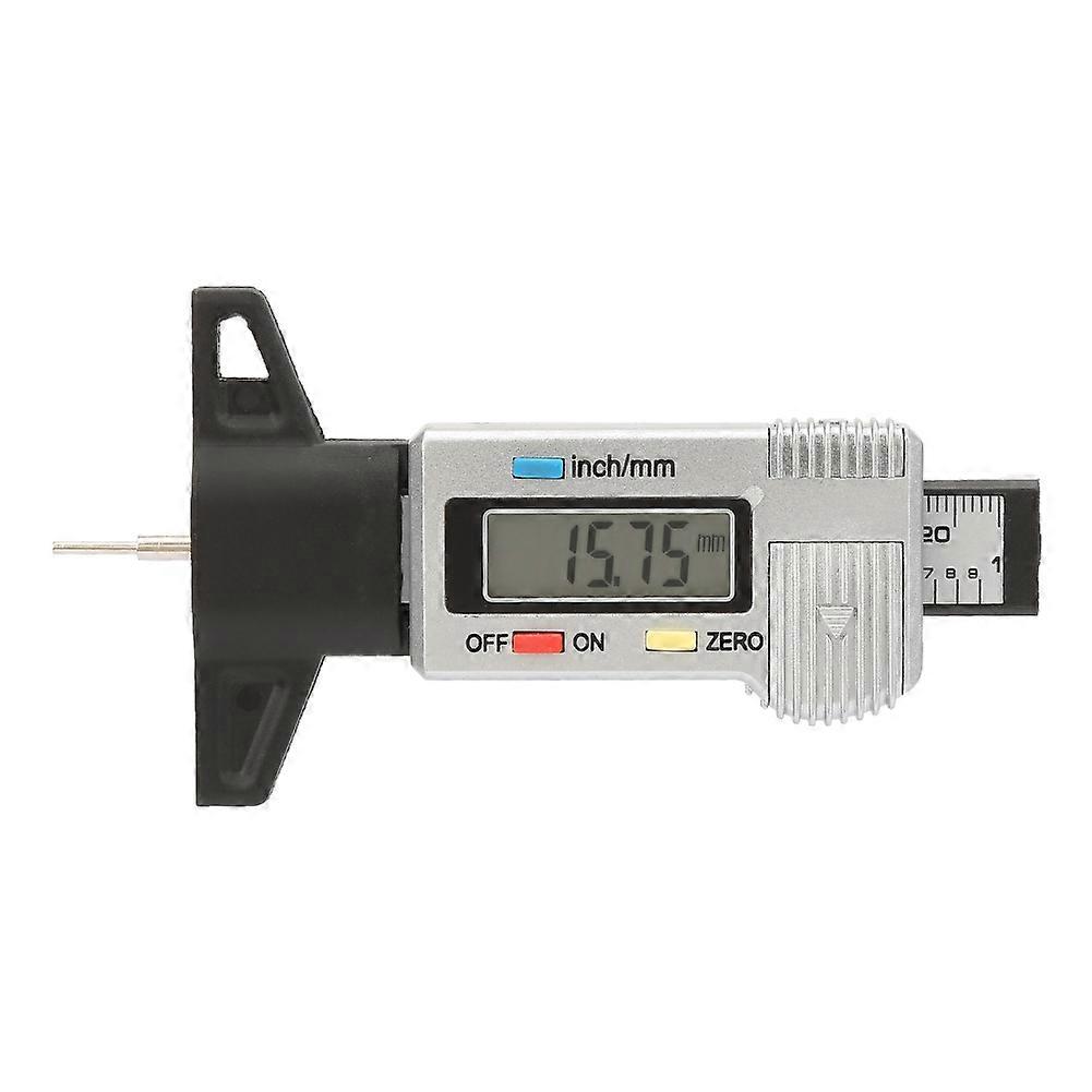 Type Detection 0-25.4mm LCD Digital Tire Depth Gauge 0.01mm Tread Check Measure Tool