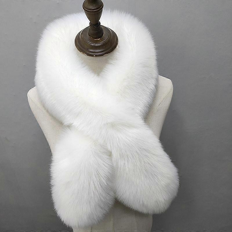 Autumn and Winter Warmth Thickened Imitation Fox, Otter and Rabbit Plush Fur Scarf Tide Big Bib Ladies Shawl Fur Collar