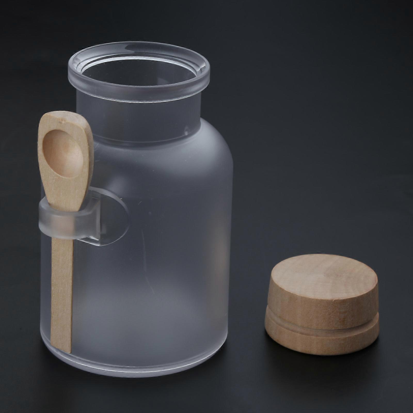 Scrub Bath Salt Bottle Empty Clear Storage Jar Salt Seasoning Sauce Container for Sugar Condiment Pepper Spice Organize Multicolor