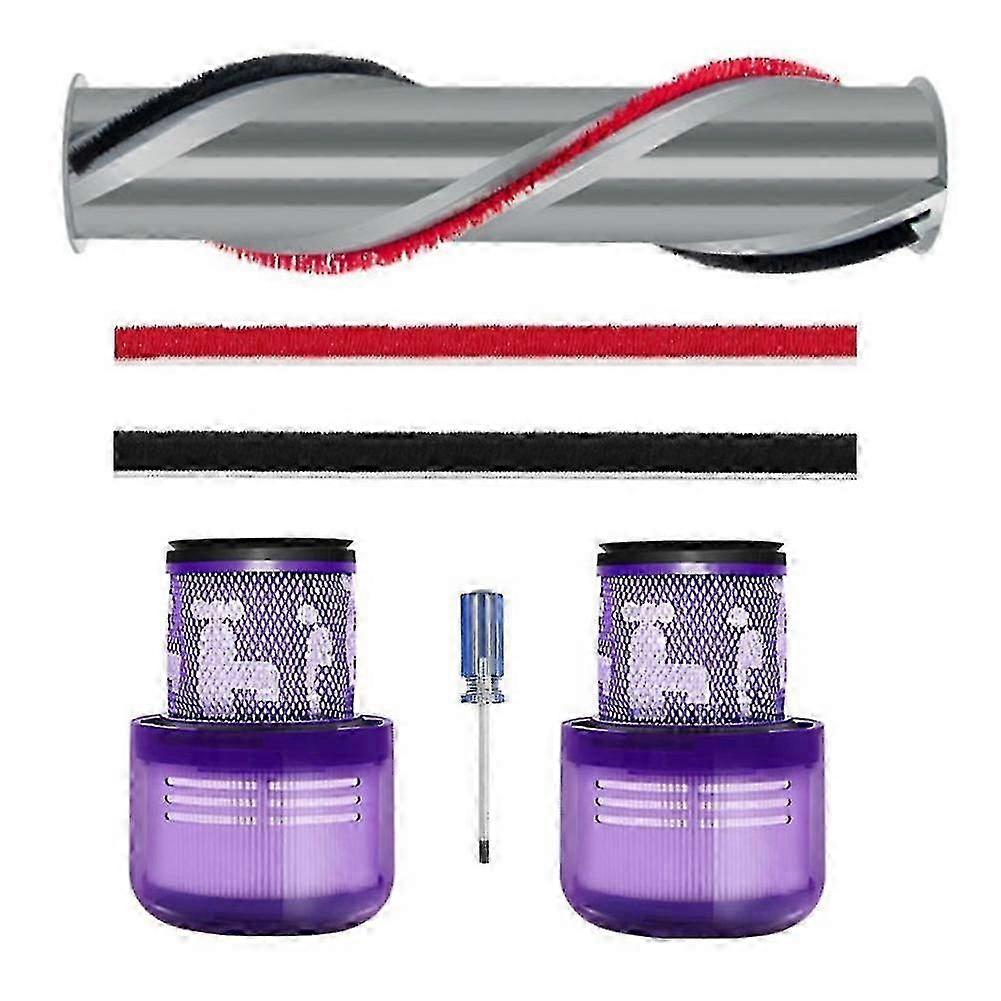 Roller Brush Soft Plush Strips Washable Hepa Post-filter