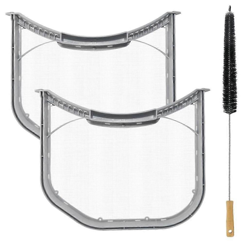 2 Pack ADQ56656401 Dryer Lint Filter Replacement for // Elite Dryer Lint Screen with Cleaner Brush
