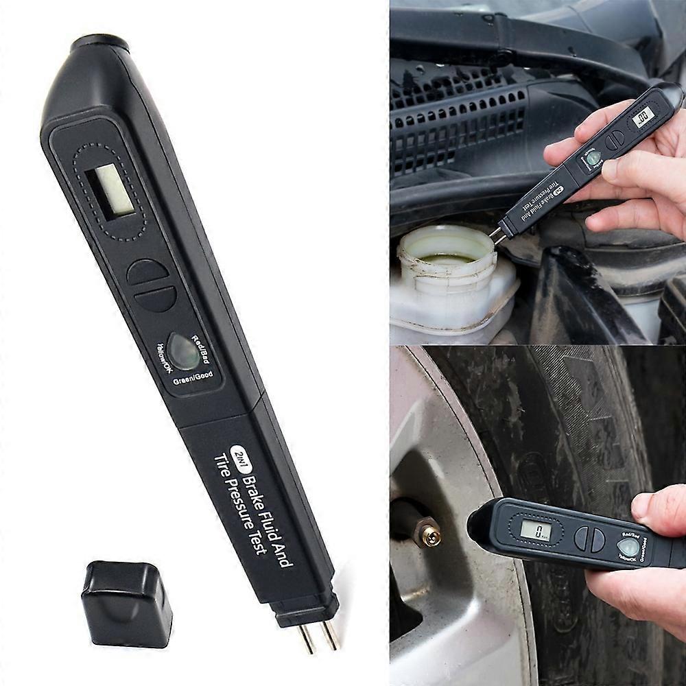 Auto 2 in 1 Diagnosetool Bremsflüssigkeit Flüssigkeit Reifendruckprüfgerät