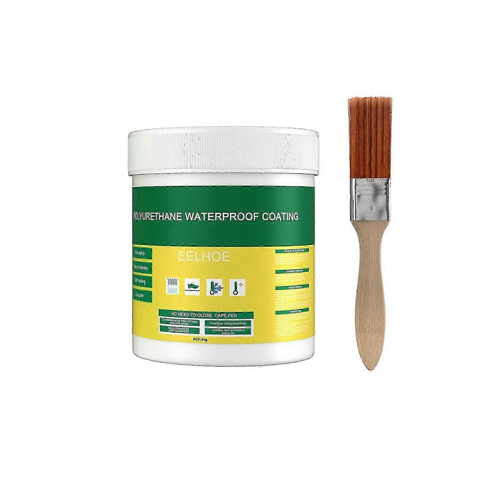Trasparente Impermeabile Adesivo Esterno Parete Bagno WC Pavimento Piastrelle Penetrante Impermeabilizzante Parete 30g * 3 pz + spazzola