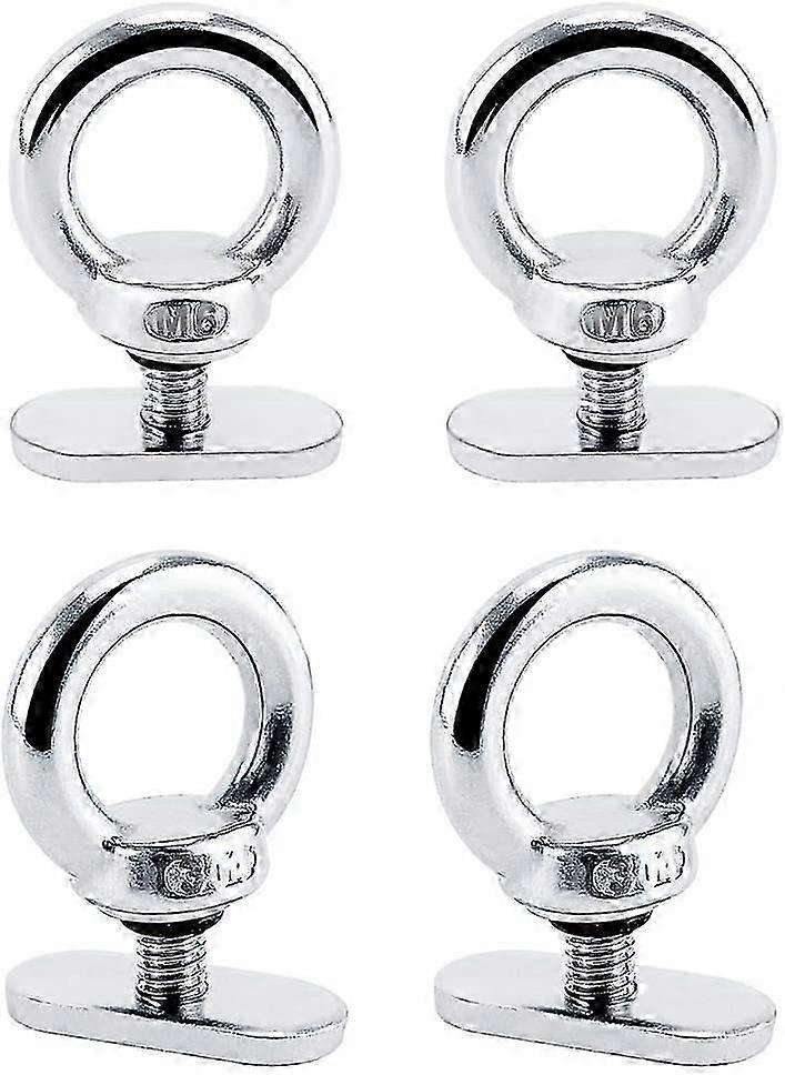 4-Pack Track Mount Tie Down Eyelets to Secure Bungee Cords or Cords, Up to 0.6"