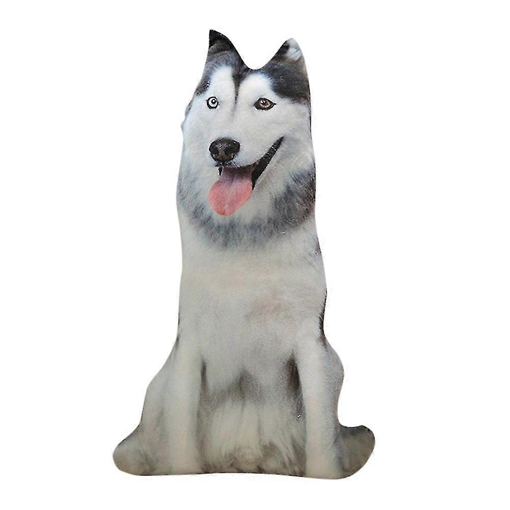 3D Dogs Print Cute Animals Cushion Plush Doll Toy Kids Gift Home Sofa Decor