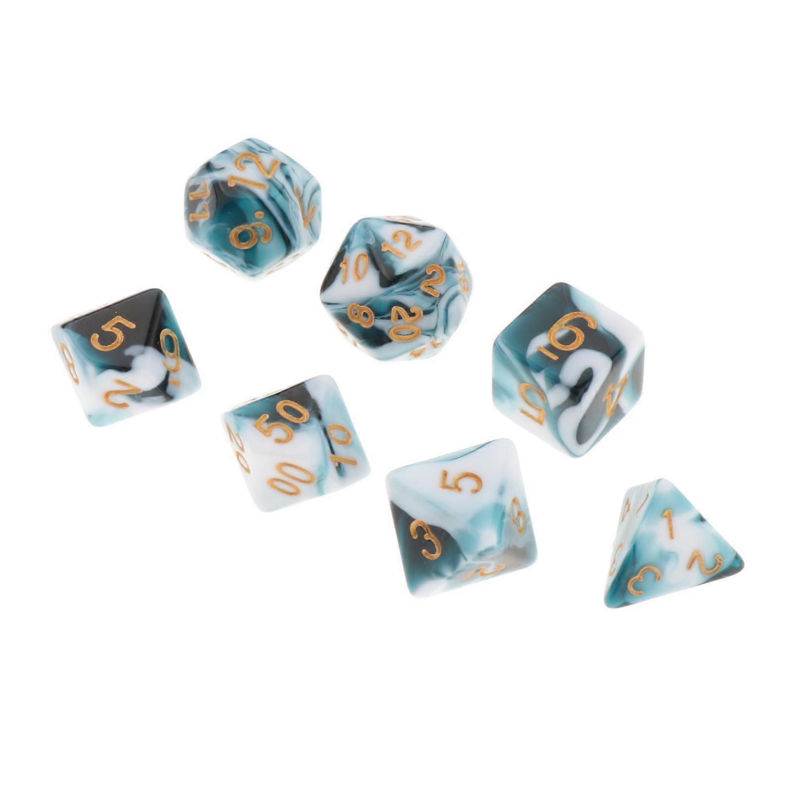 Acrylic Polyhedral Table Games Multi-Sided Party Supply Role Playing for Dnd