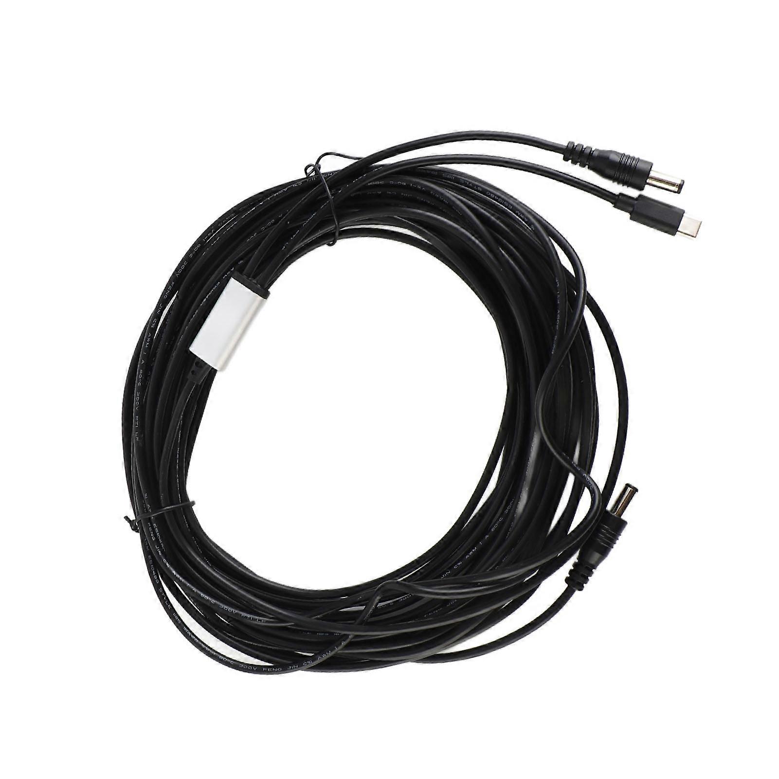 DC Power Cable 32.8FT Length Male to Male and USB C Water Proof DC Power Supply Extension Cord for Mini