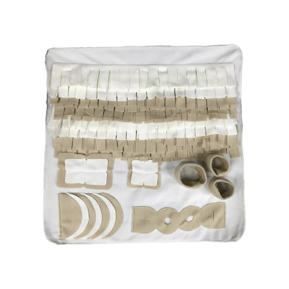 White dog toy olfactory mat polar fleece to relieve boredom and foraging mat pet sniffing blanket practical durable