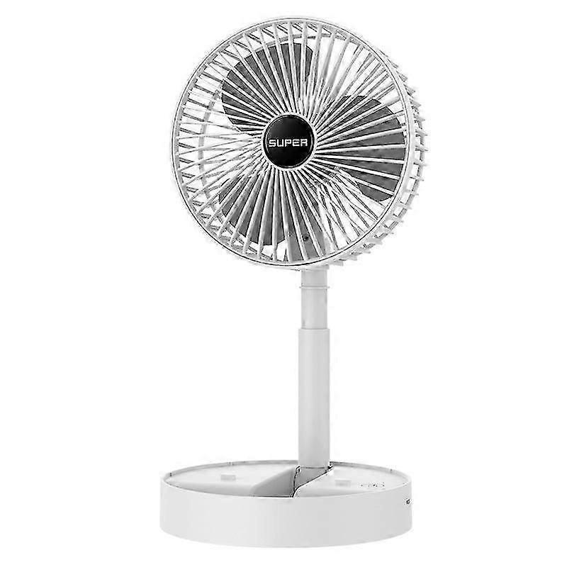 Desktop Foldable Retractable Small Fan Mini Portable Charging USB Home Low Noise High Duration Standby Mini Electric Fan 2000/1200/600mah