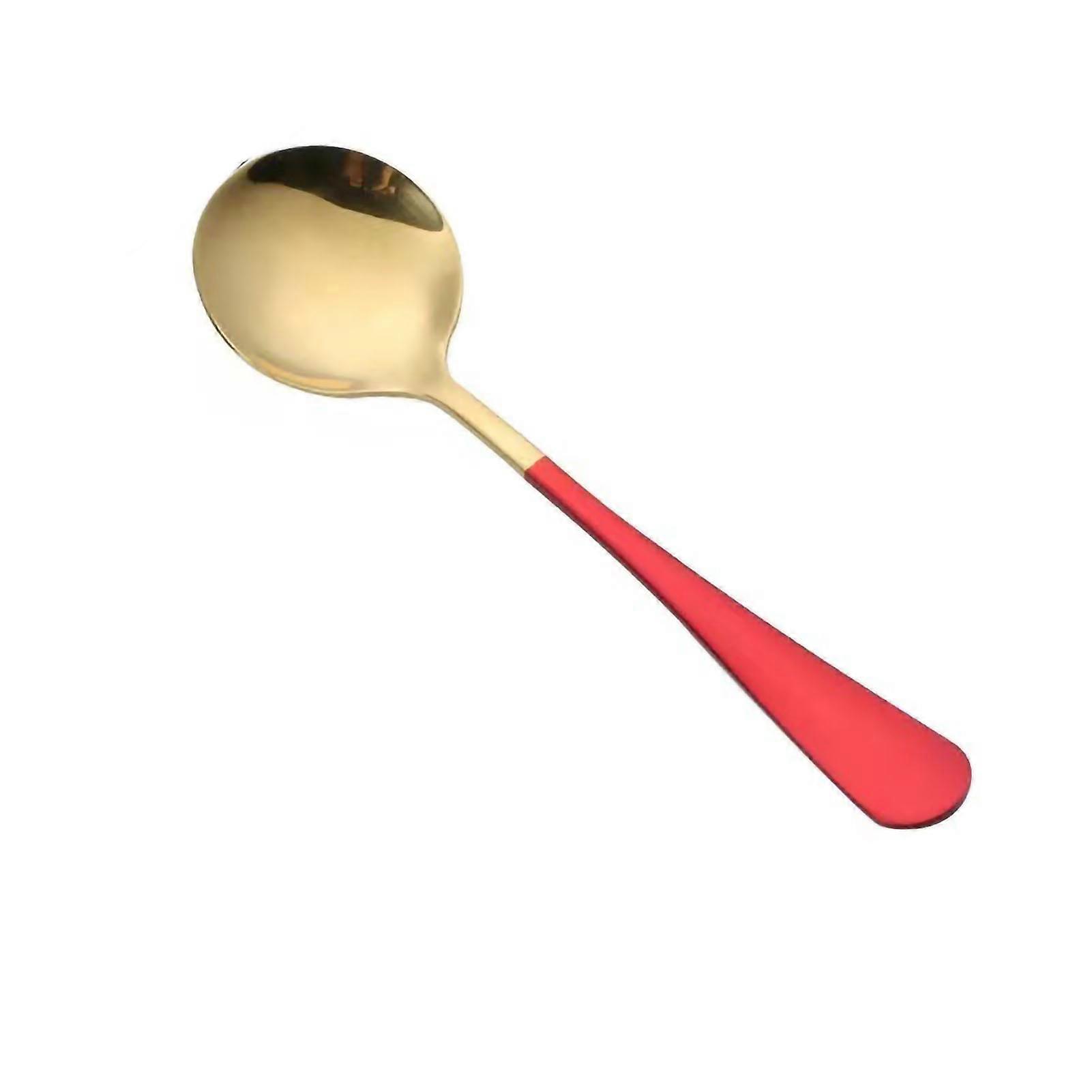 Thick, non-steel, long handle, suitable for round shape