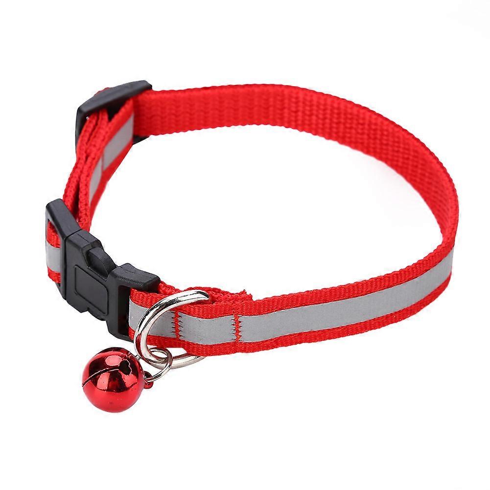 Neck Adjustable Pet Collar With Reflective Tapes For Small Dogs, Puppies And Cats, Adjustable Length, Small Breed Friendly