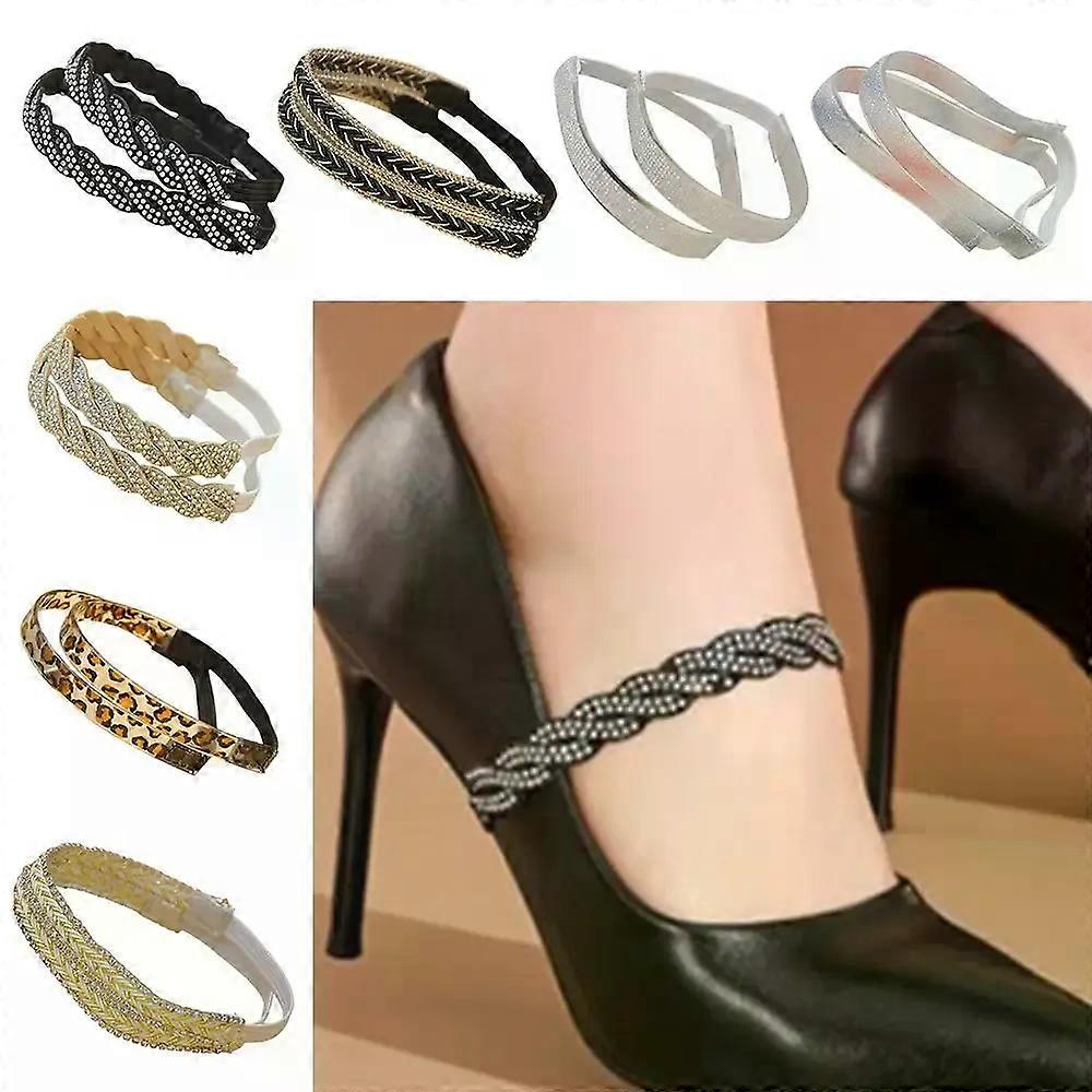 Invisible Elastic Anti-drop Heel Straps Belt Shoelaces for High Heel Shoes Clear Shoe Laces Straps Holding Loose Ankle Shoelace