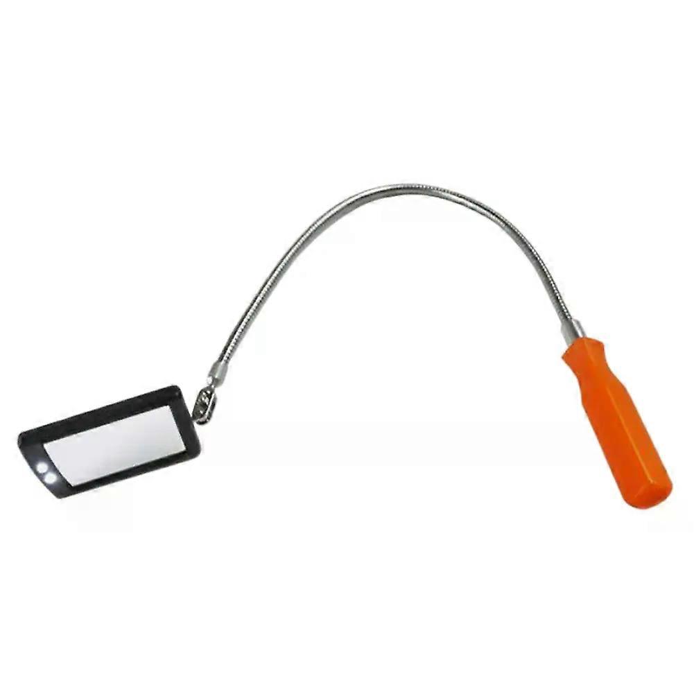 Car LED Inspection Mirror 360 Degrees Rotating Telescopic Inspection Mirror Engine Chassis Inspection Mirror With LED Light