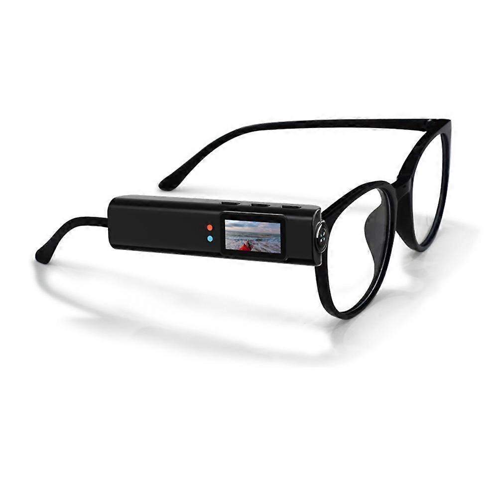 S110 First-Person View Glasses Camera IPS Display WIFI APP Control 2.7K Ultra HD Video Recorder - Bl