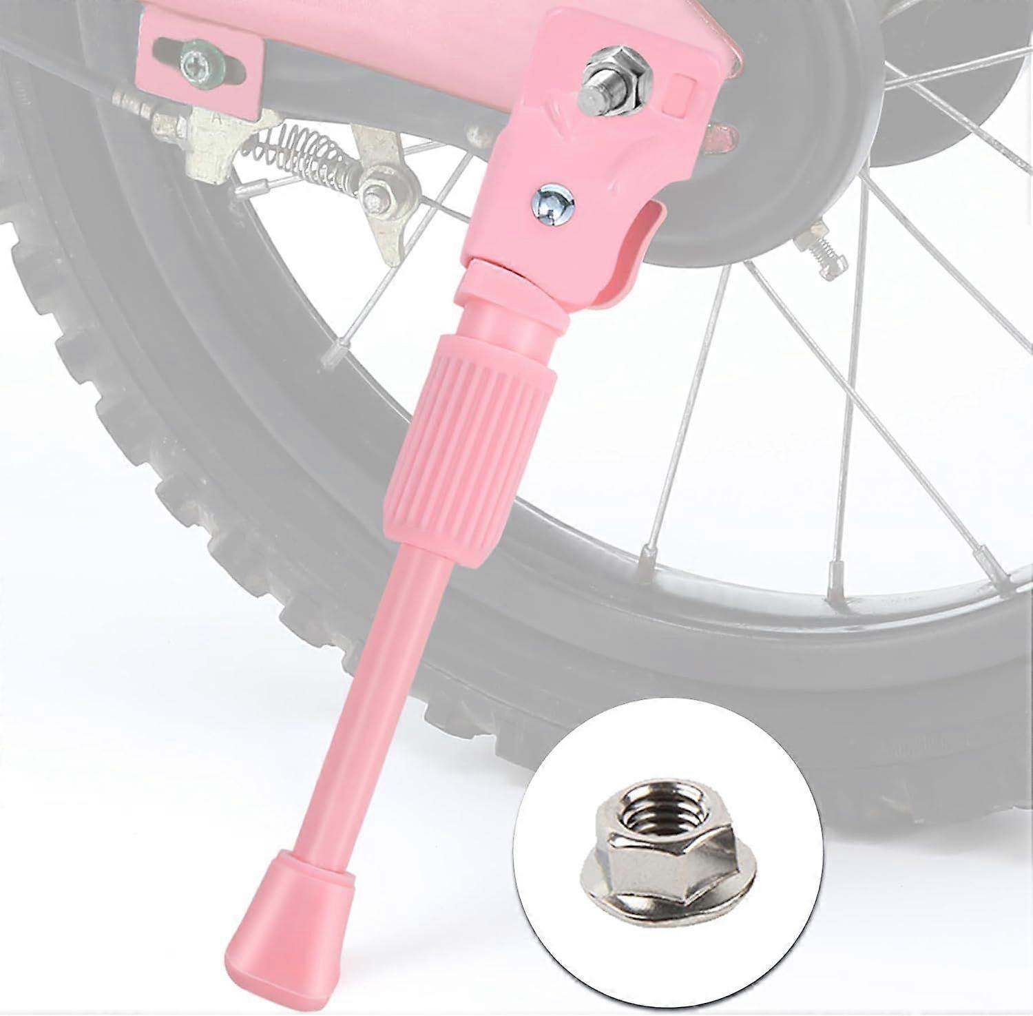 Bike stand - Kickstand - Bike accessories - Bike stand for children's bike - Bike side stand - 16 inches - pink - for bicycles, electric bikes, city