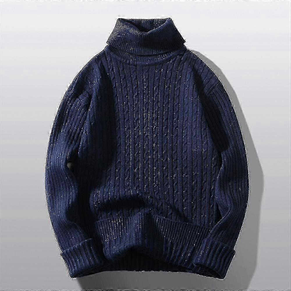 « Pull décontracté de couleur unie pour hommes à porter en automne et en hiver »